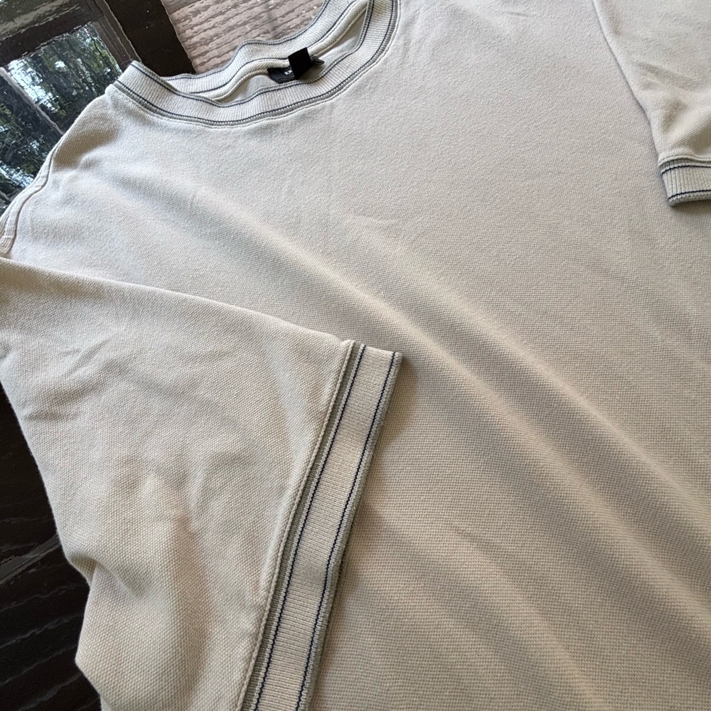 Express Beige Relaxed Fit Top for Men - Picture 7 of 10